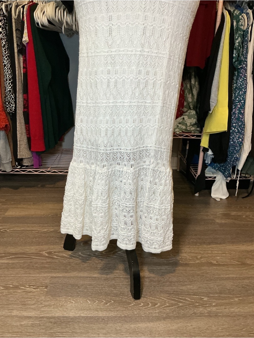 Ivory Crochet Two-Piece Maxi set - Picture 4 of 10